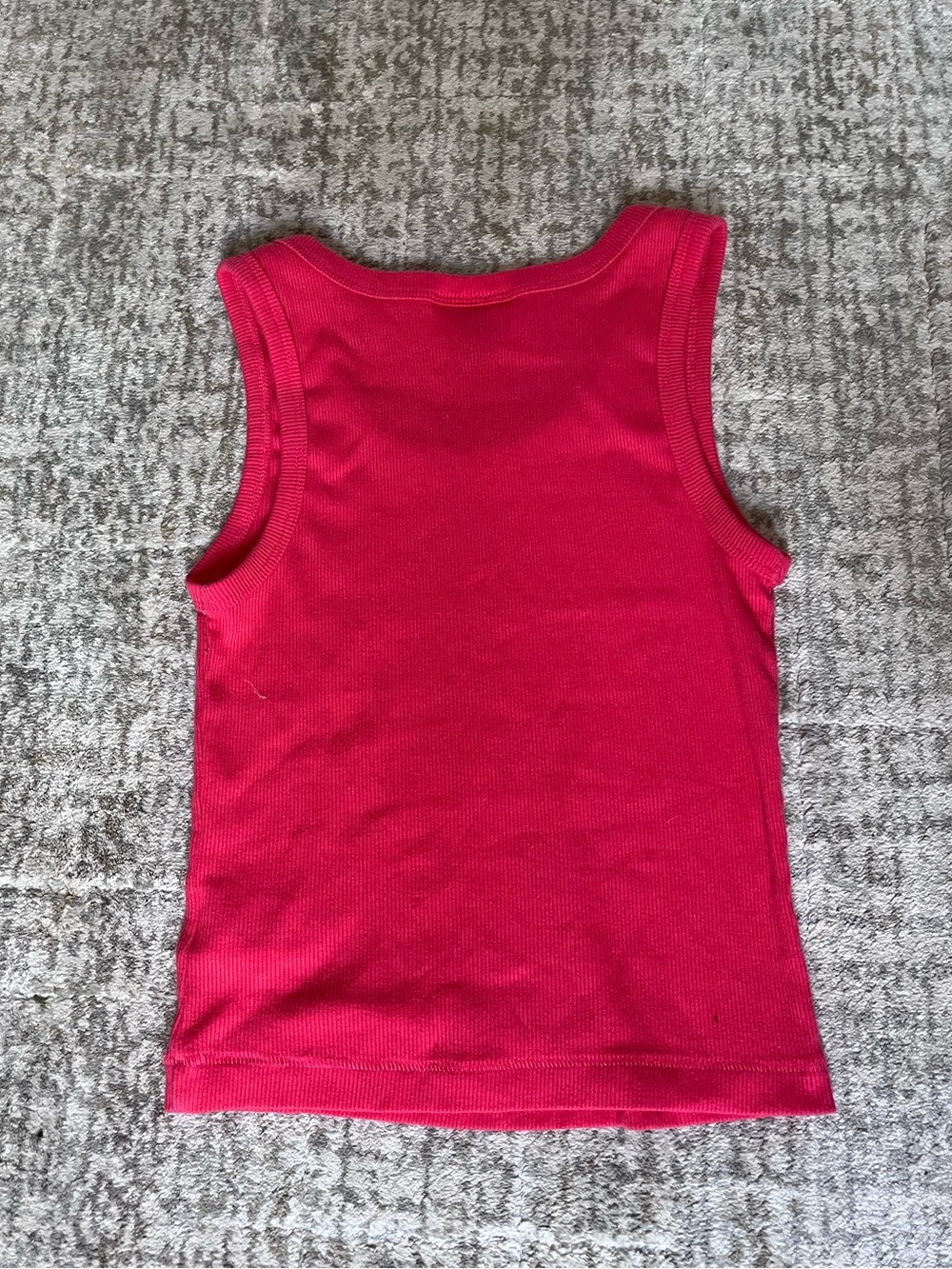 Universal Thread Bright Hot Pink Ribbed Tank - Picture 3 of 4
